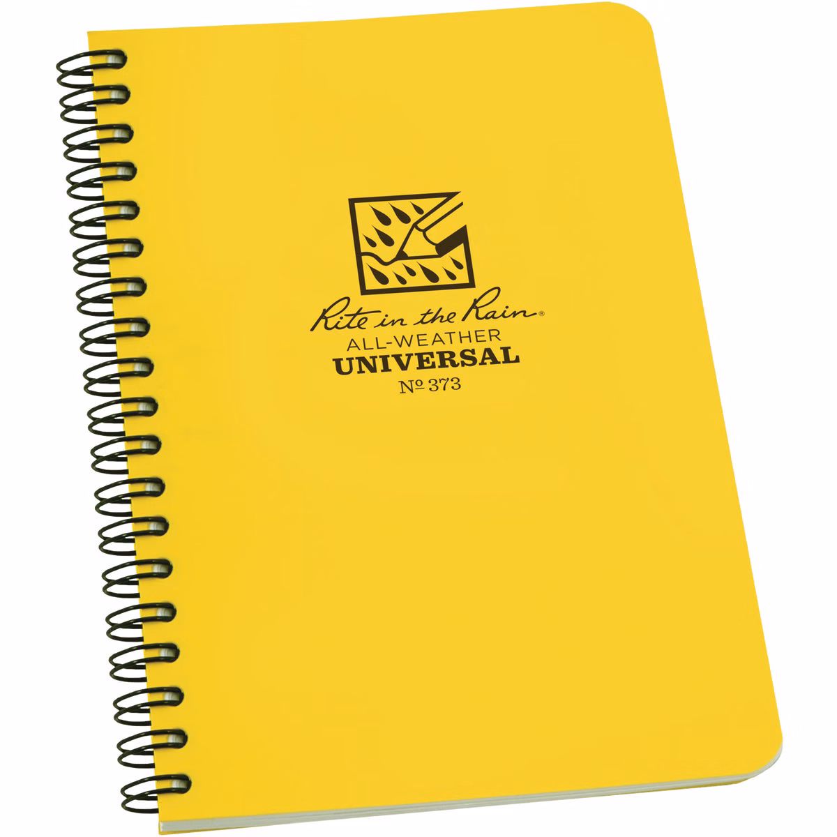 Rite in the Rain 4-7/8 In. x 7 In. 32-Sheet Side Spiral Universal Pattern Notebook, Yellow