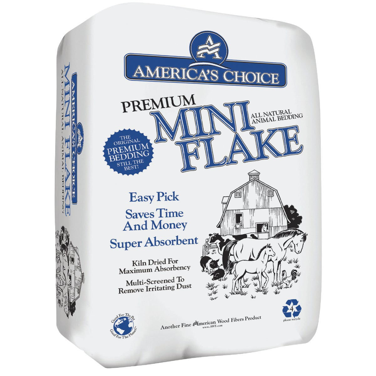 America's Choice 3.0 Cu. Ft. Pine Mini Flake Animal Bedding Stall Shavings