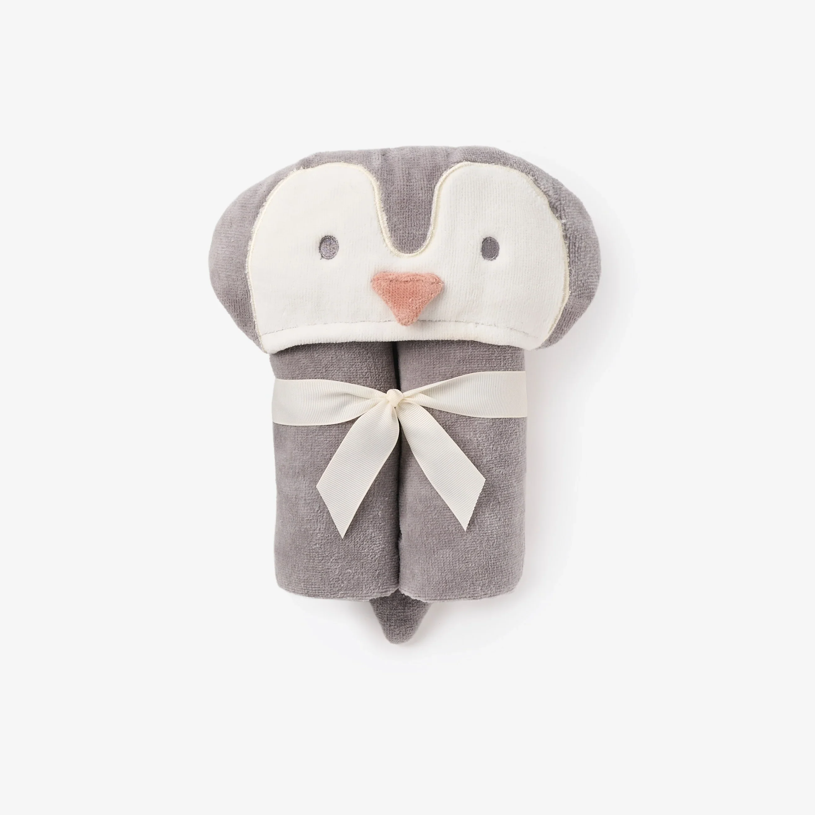 PENGUIN HOODED BABY BATH WRAP