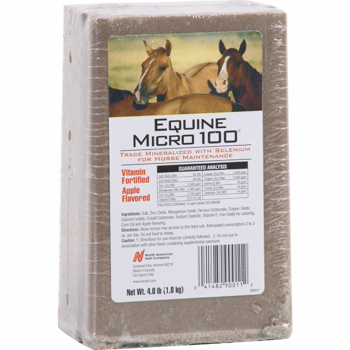 American Stockman Equine Micro 100 4 Lb. Apple Flavored Horse Block