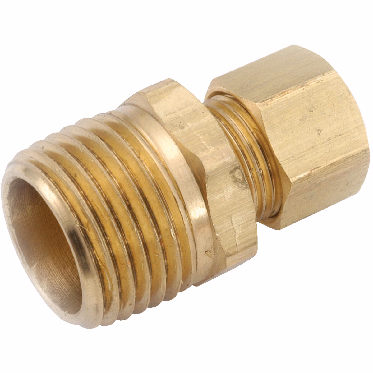 Anderson Metals 1/4 In. x 1/2 In. Brass Male Union Compression Adapter