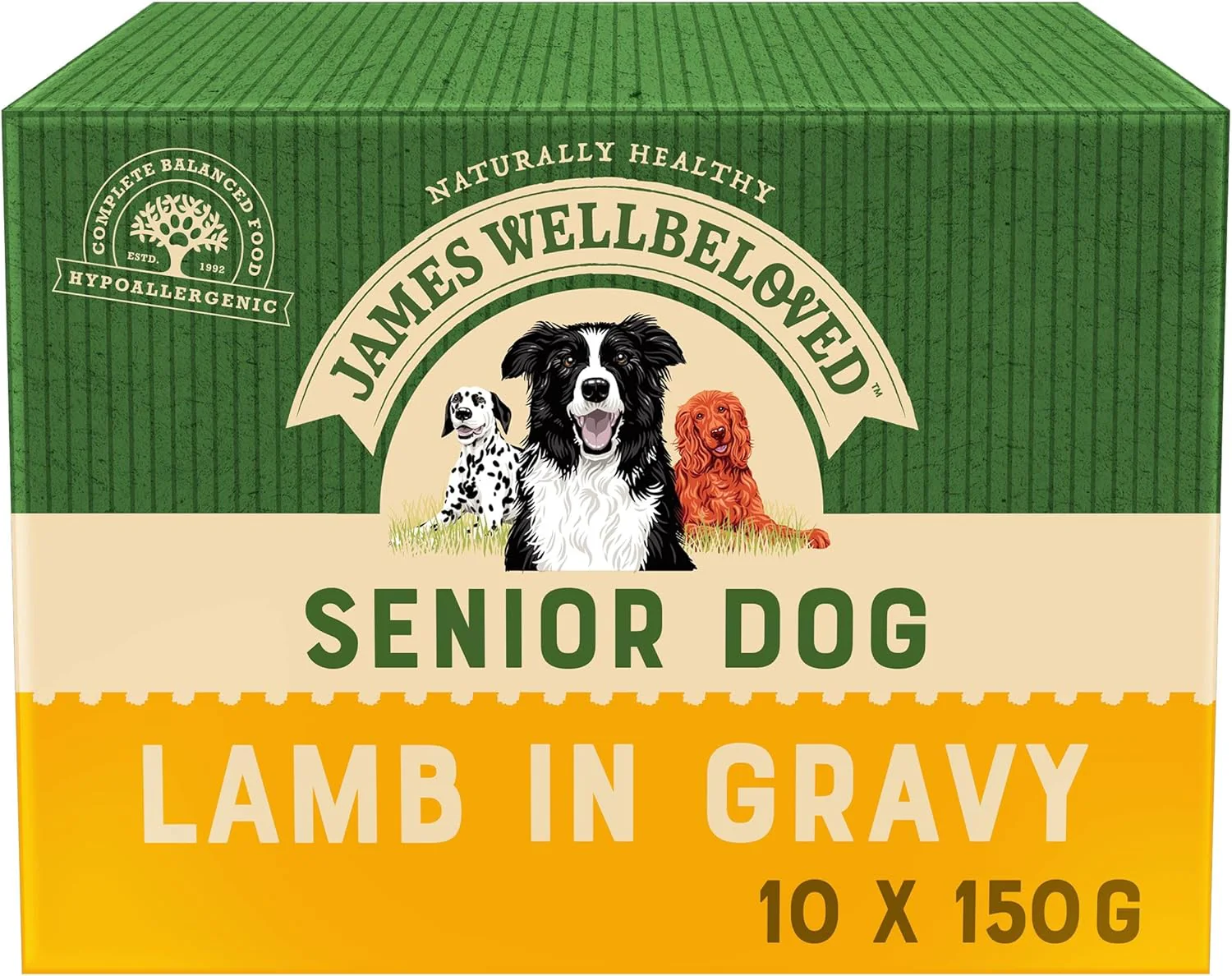 James Wellbeloved Seniour Dog Lamb Pouch 10x150G
