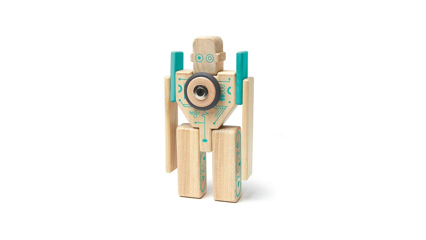 Magbot – Magnetic Wooden Block Set