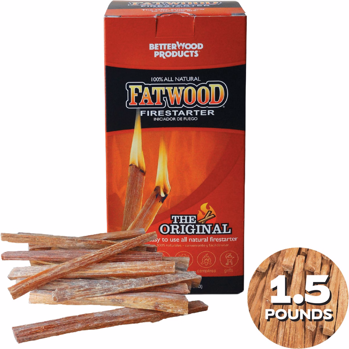 Fatwood 1-1/2 Lb. Fire Starter