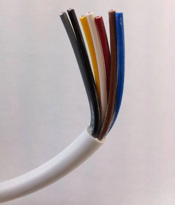 0.75mm 7 Core White Cable Flexible 3187Y – 5m