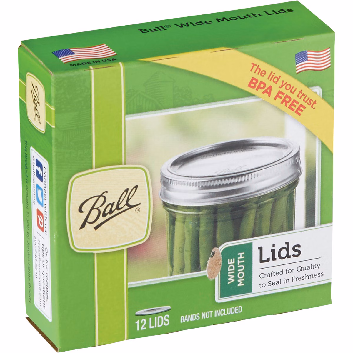 Ball Wide Mouth Dome Canning Lid (12-Count)