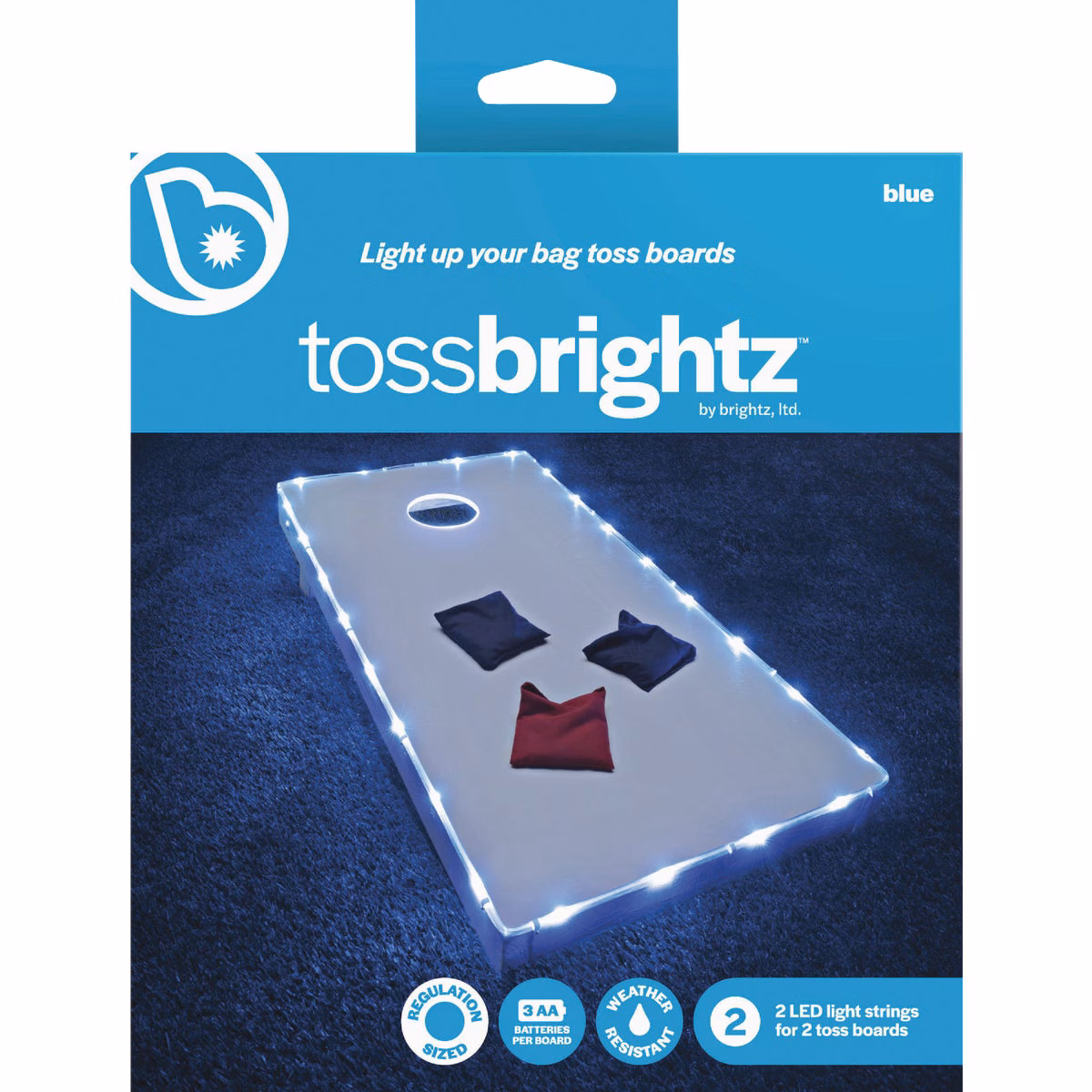 Tossbrightz 26 Ft. White LED Cornhole Lighting Kit