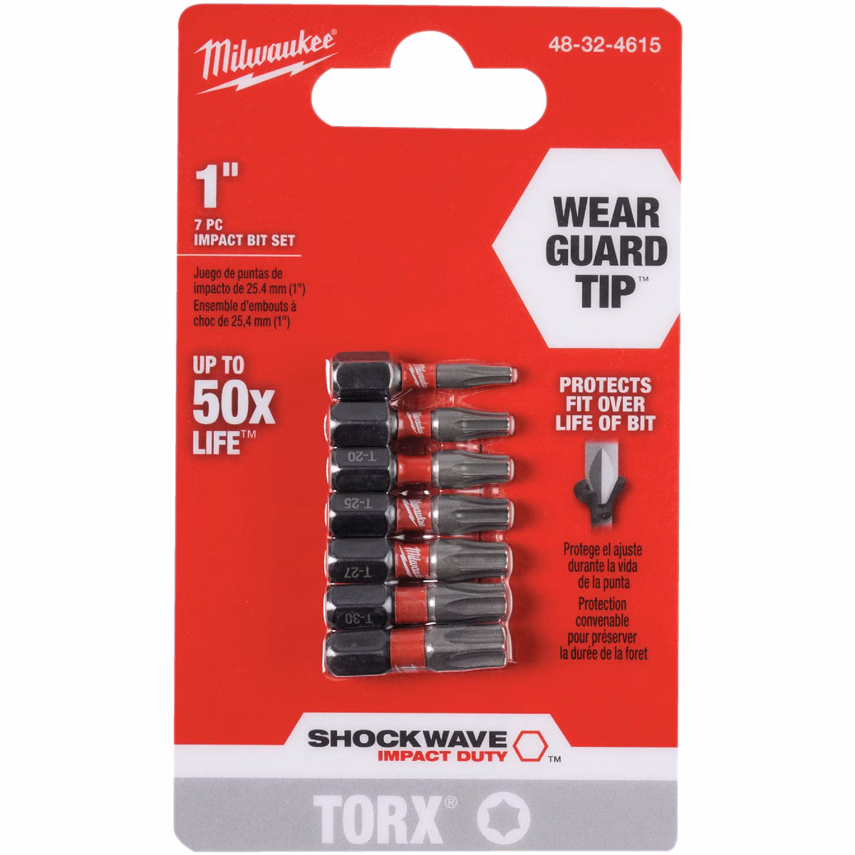 Milwaukee SHOCKWAVE 7-Piece Impact Screwdriver Bit Set