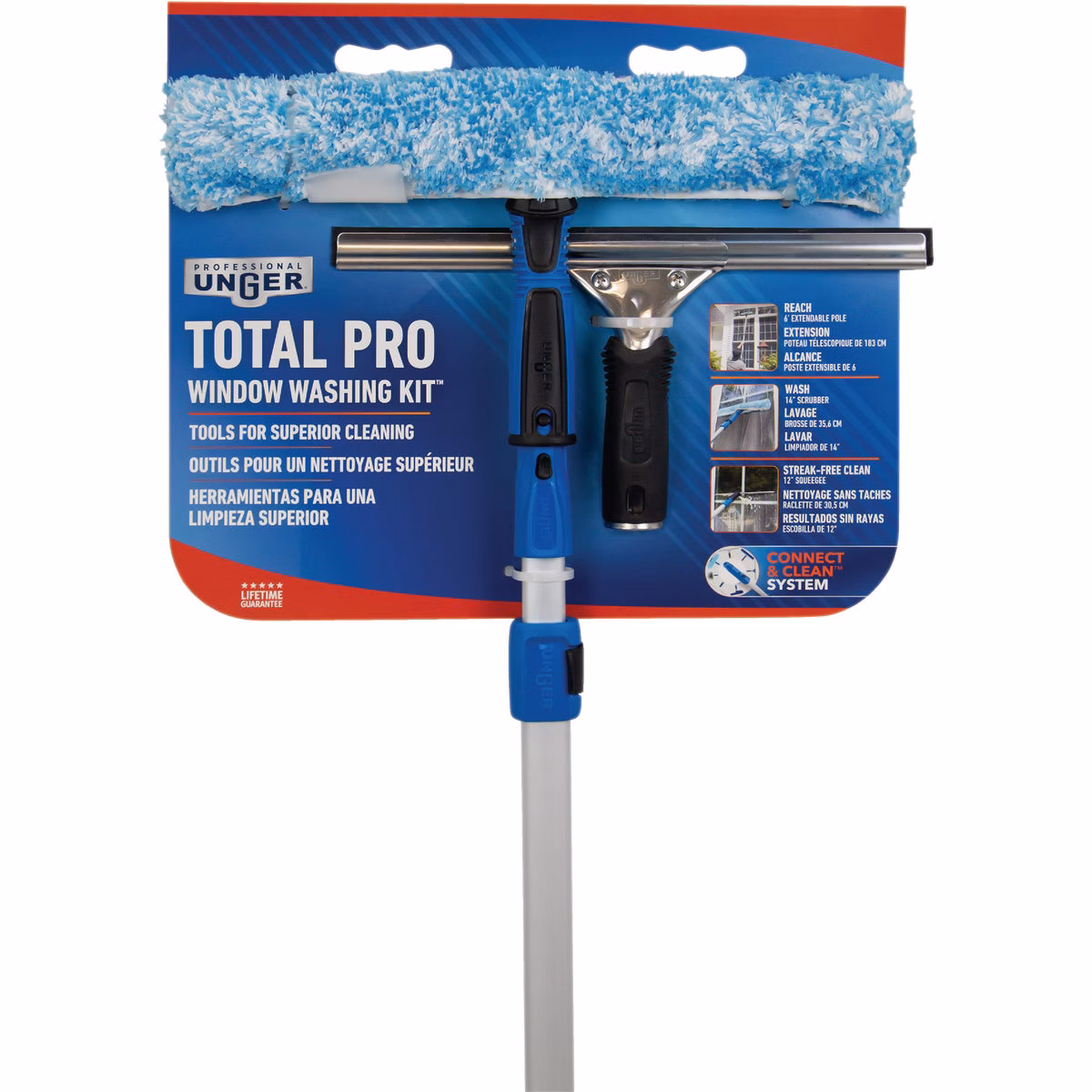 Unger Professional Total Pro Window Cleaning Kit (2-Piece)