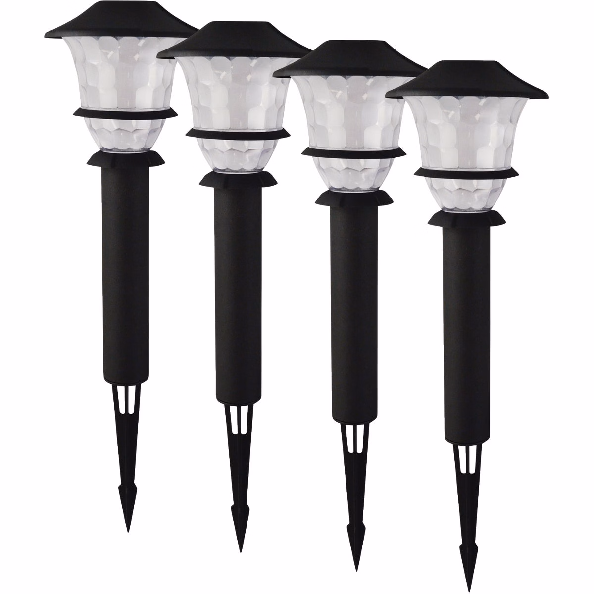 Stonepoint LED Lighting Black Metal 4-Light 300-Lumen Path Light Kit