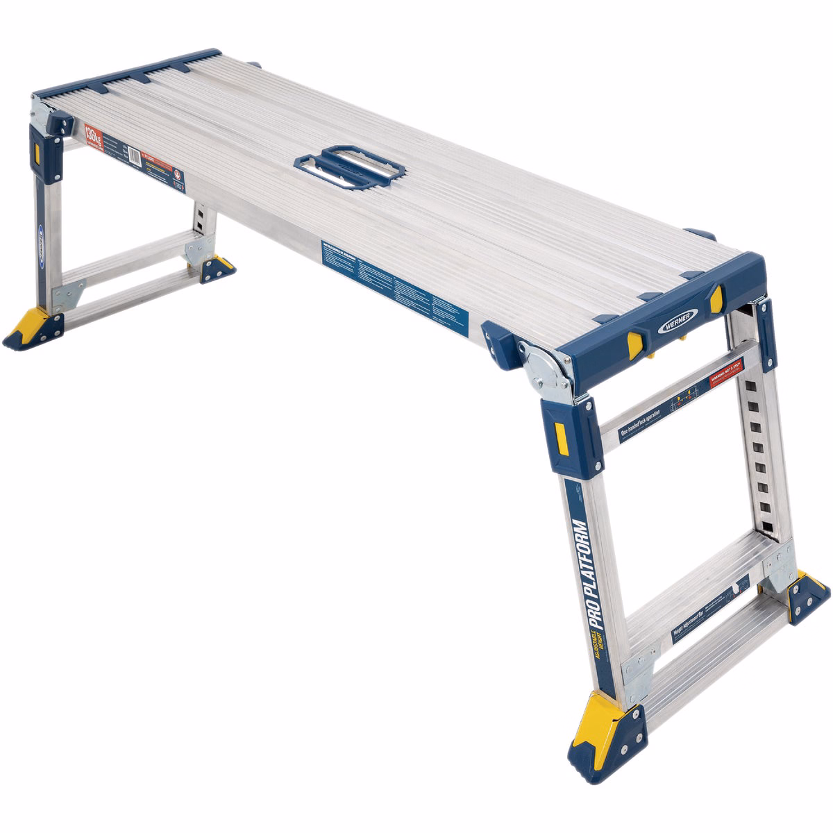 Werner Aluminum Pro Work Adjustable Platform With 300 Lb. Load Capacity