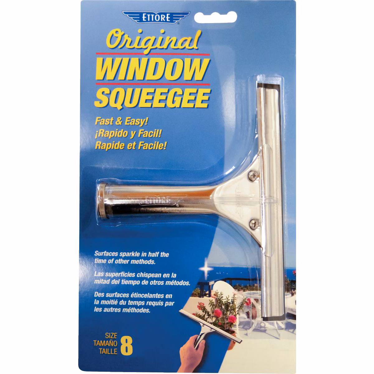 Ettore Original 8 In. Rubber Squeegee