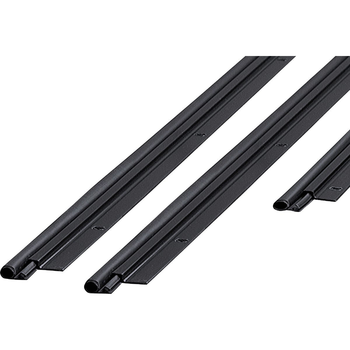 M-D Building Products 36 In. x 84 In. Black Flat-design Aluminum and Vinyl Screw-on Top and Sides Door Seal Kit