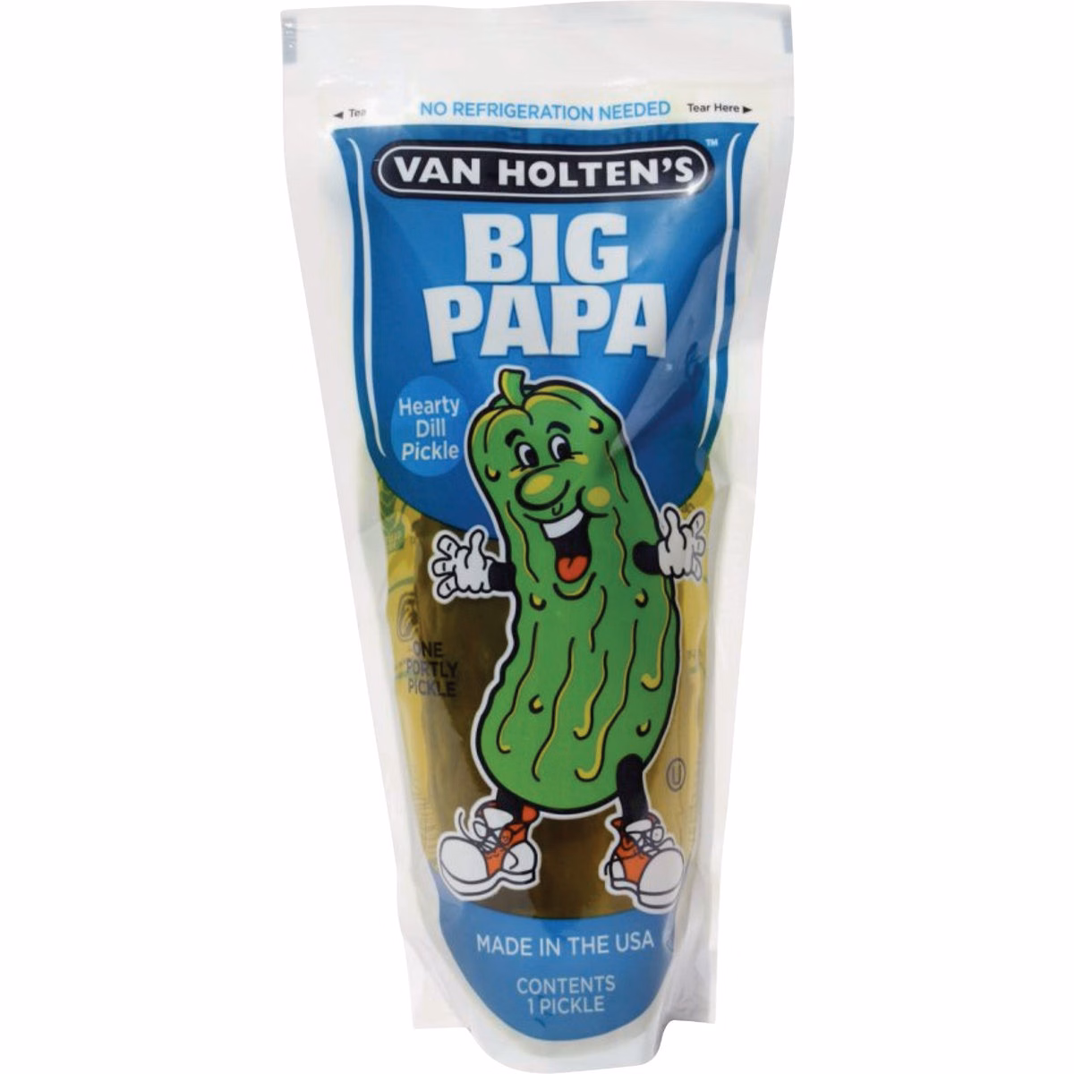 Van Holten's Big Papa Dill Pickle in a Bag