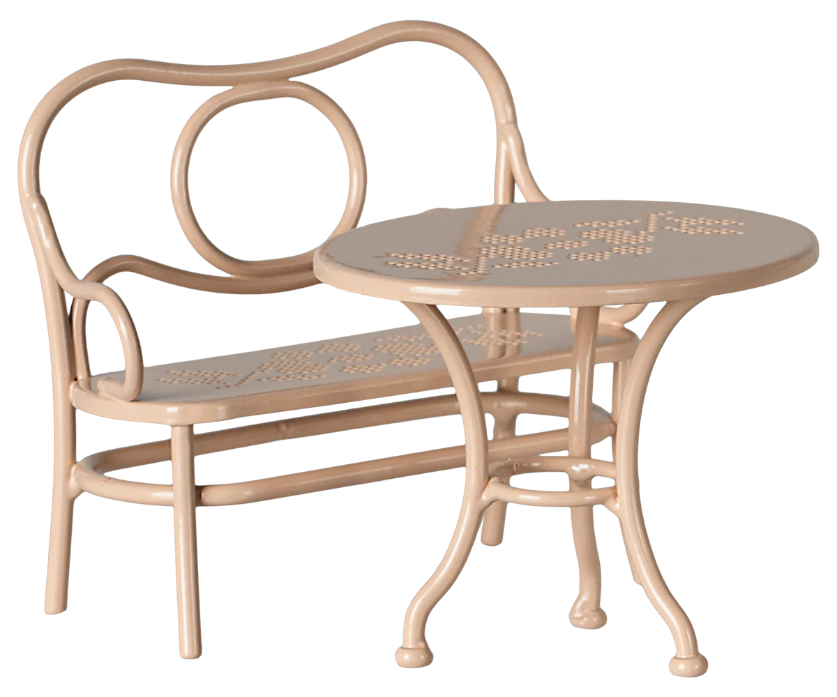 Café set, Mouse, Big – Pale pink