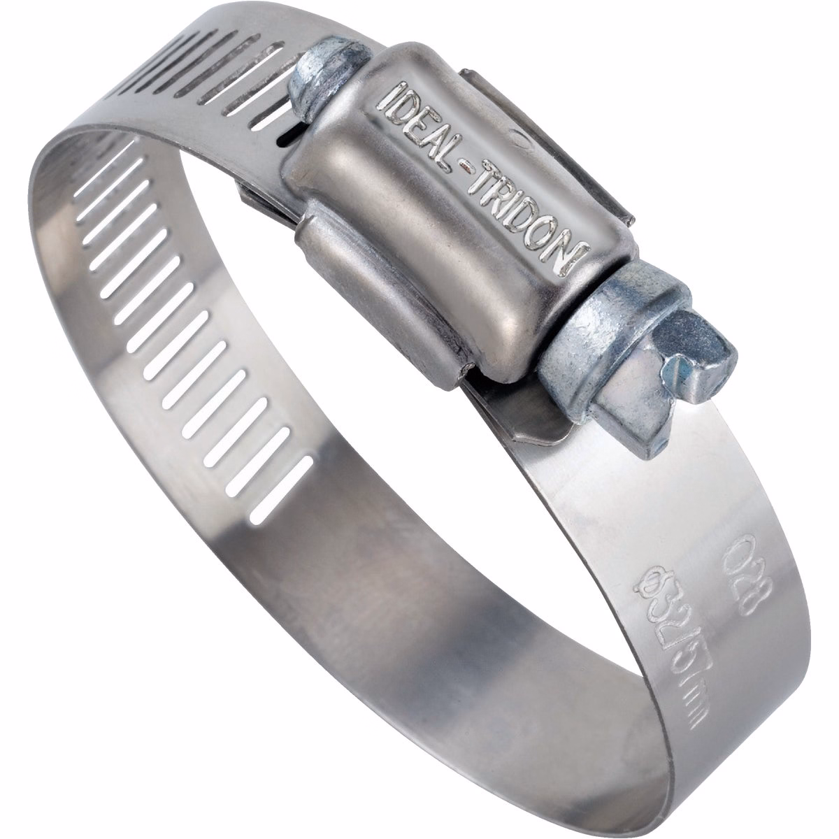 Ideal 3/8 In. – 7/8 In. 57 Stainless Steel Hose Clamp with Zinc-Plated Carbon Steel Screw
