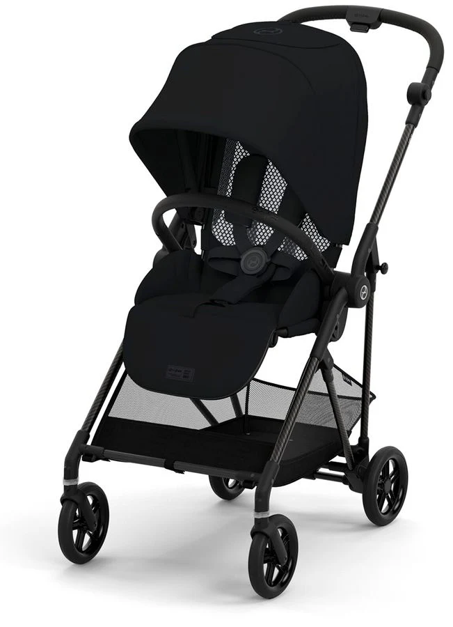 Cybex Melio Carbon 3 Stroller – Moon Black