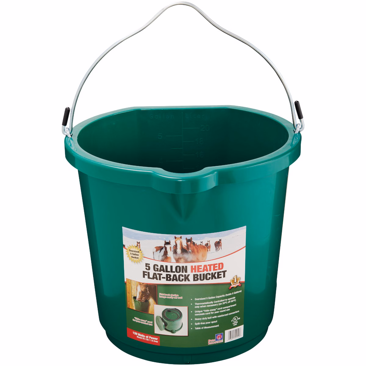 Farm Innovators 5 Gal. 130W 120V Heated Bucket