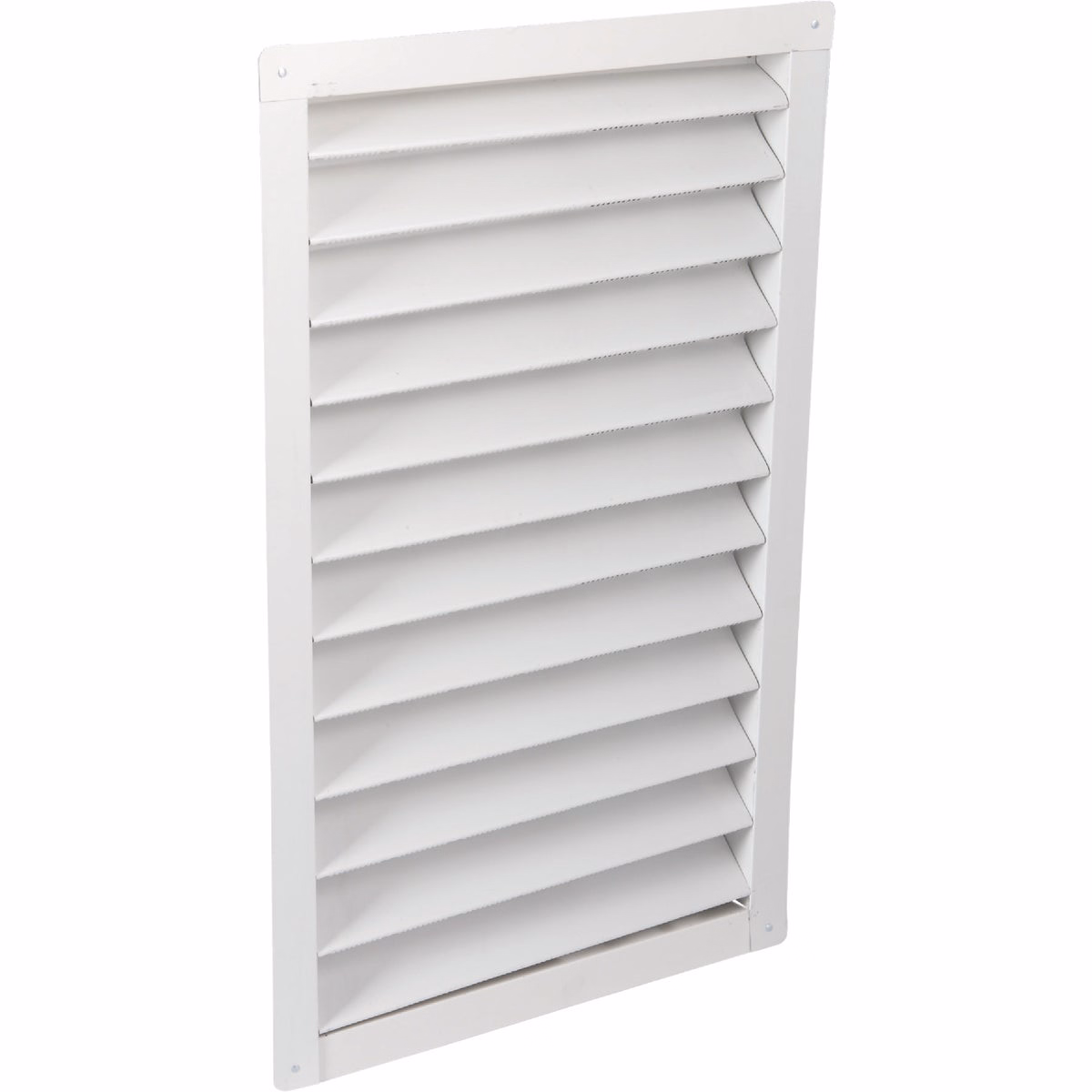 AirVent 14" x 24" Rectangular White Gable Attic Vent