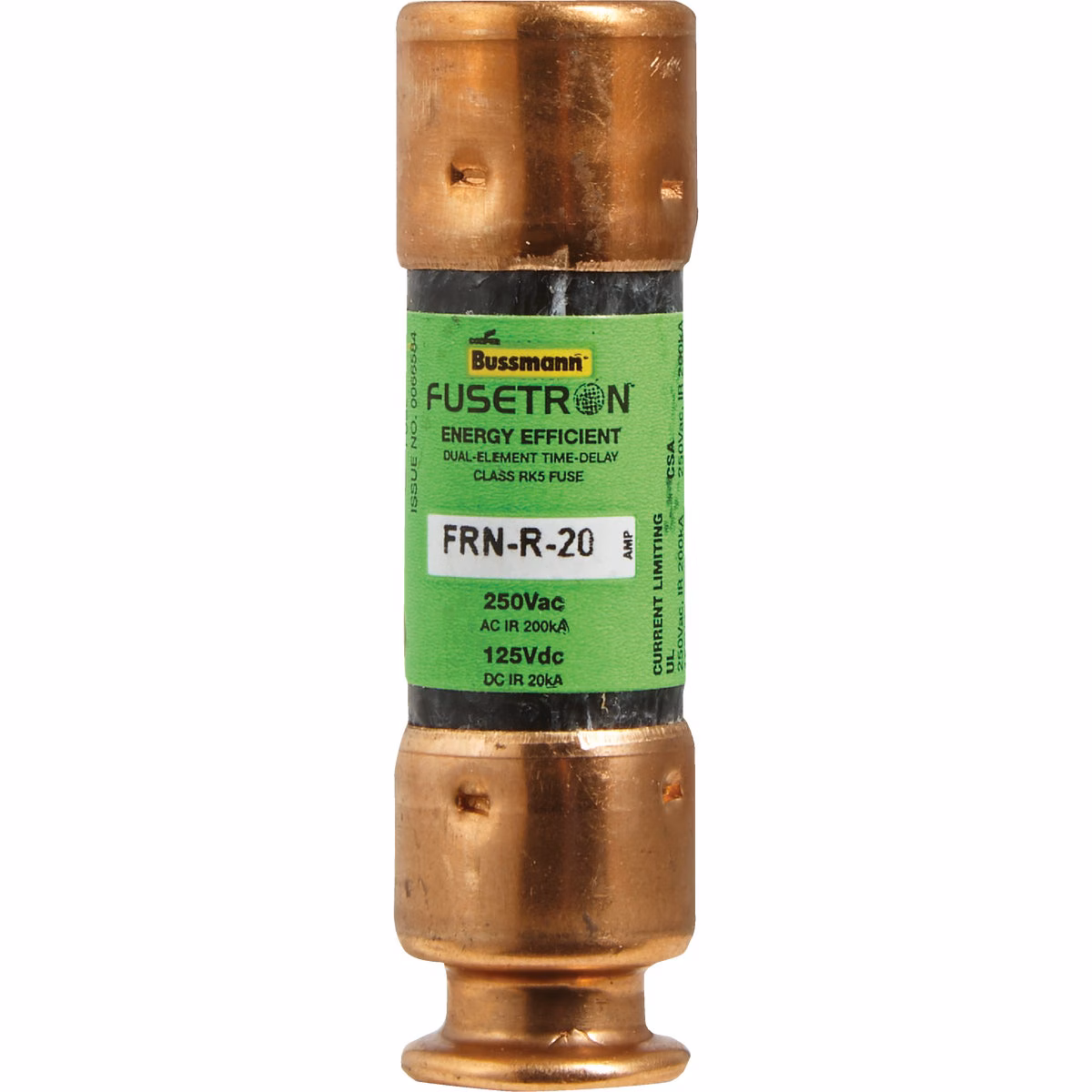 Bussmann 20A FRN-R Cartridge Heavy-Duty Time Delay Cartridge Fuse