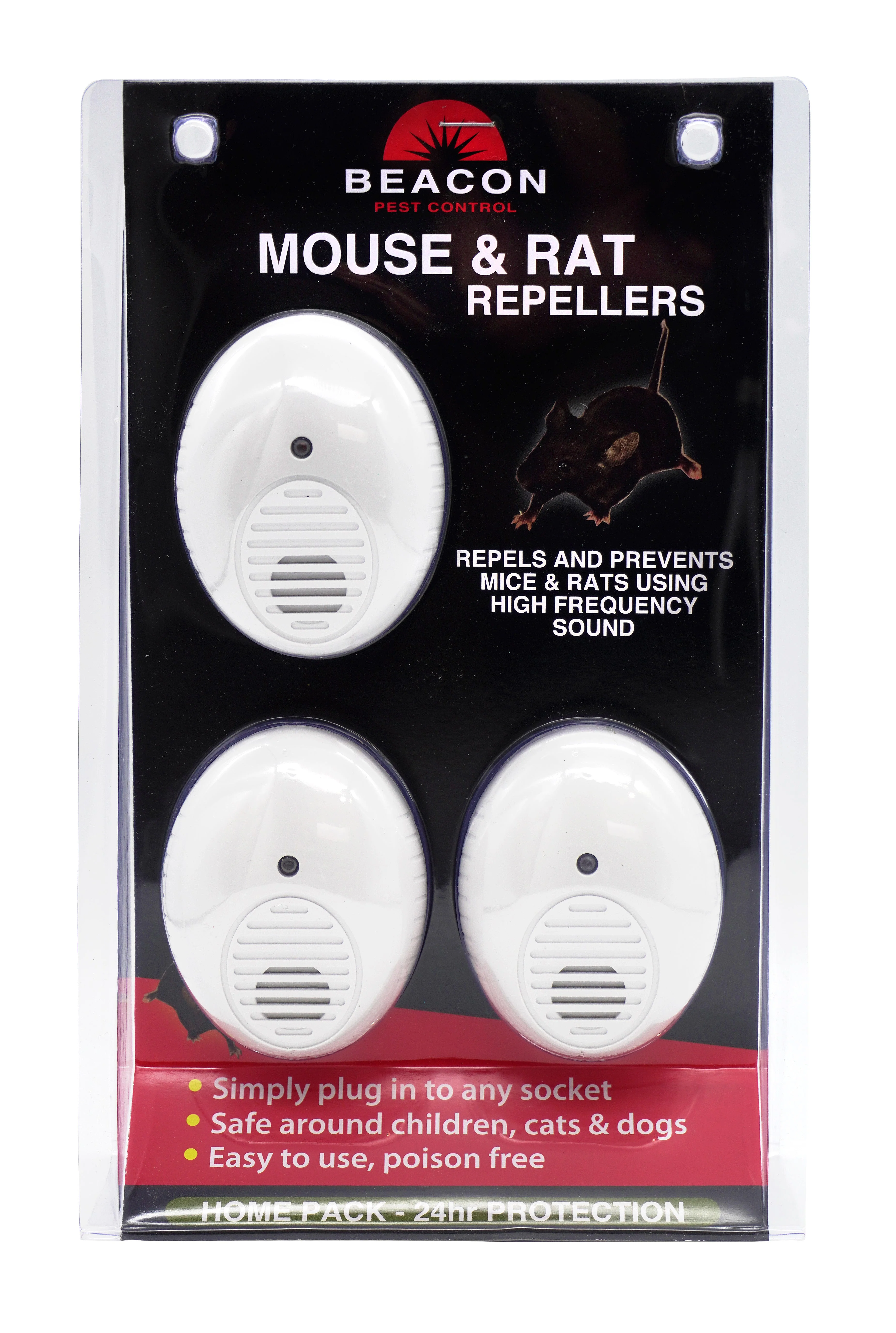 Beacon Rat & Mouse Repeller – 3 Pack