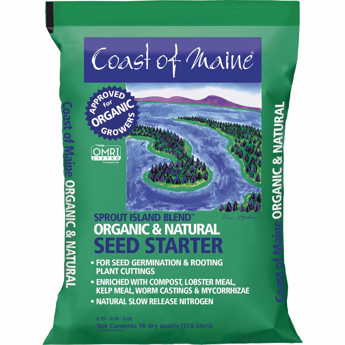 Coast of Maine Sprout Island Blend 16 Qt. 14 Lb. Organic Seed Starter