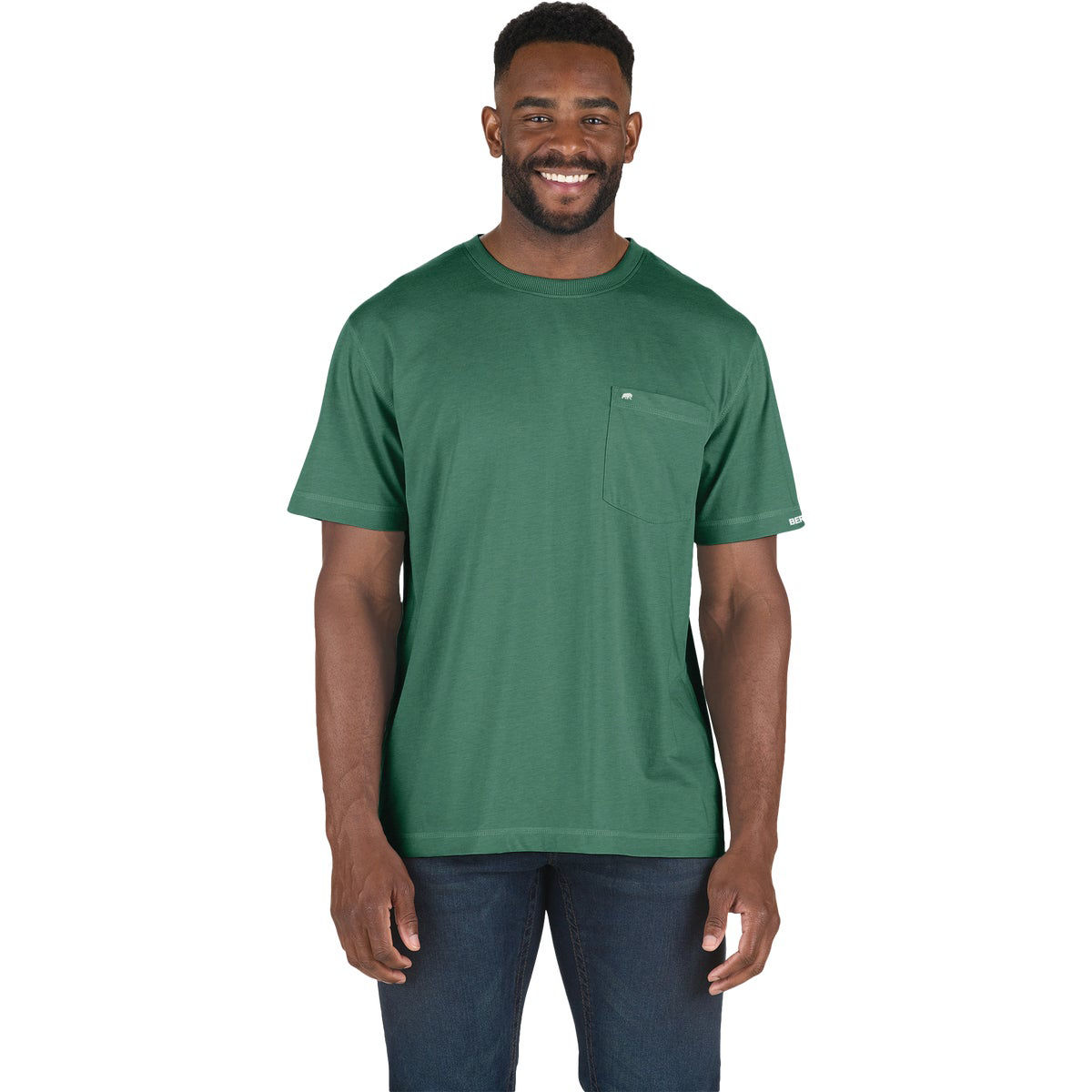 Berne Performance Men's XL Tall Pine Short Sleeve Pocket T-Shirt