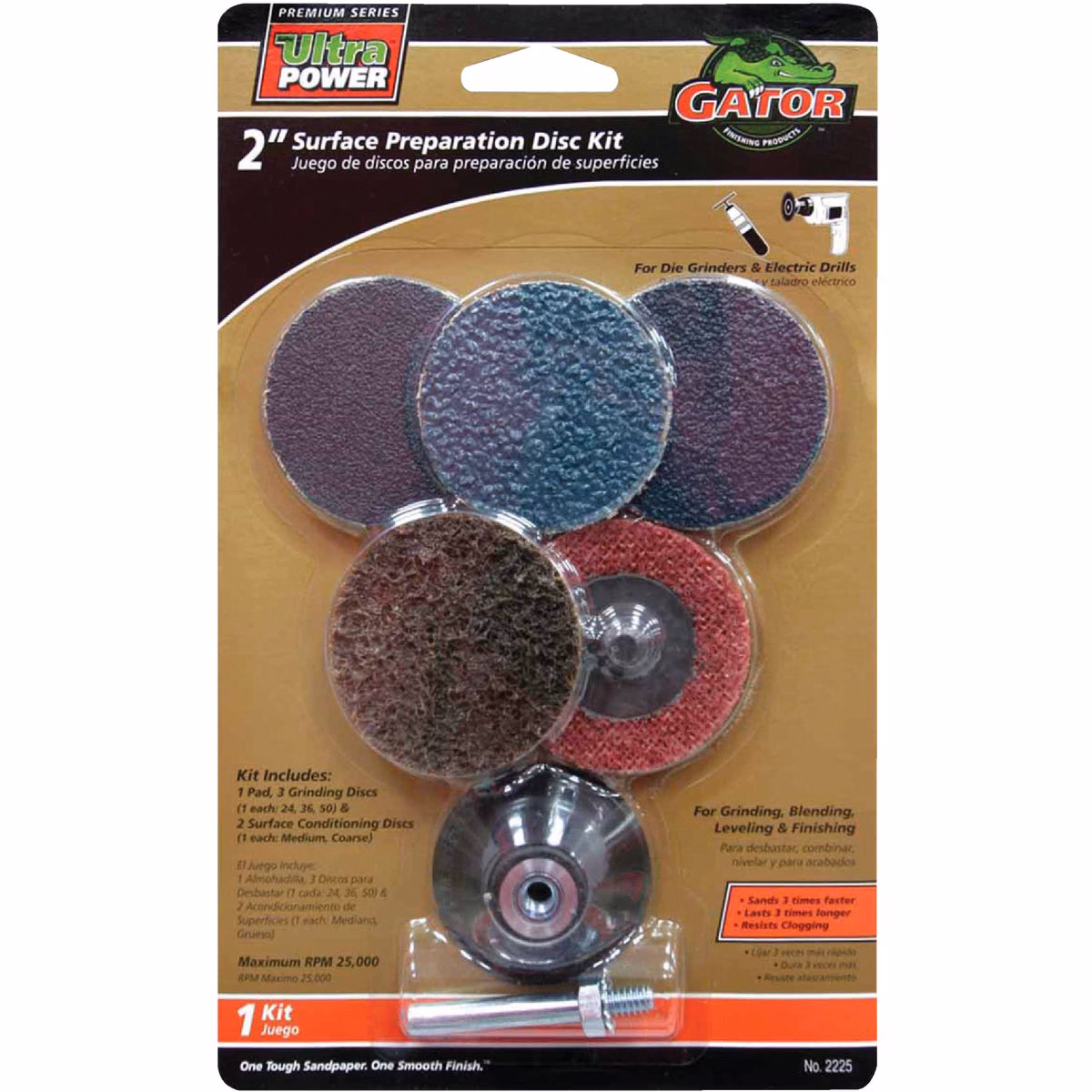Gator Blade 2 In. Sanding Disc Kit (6-Pack)