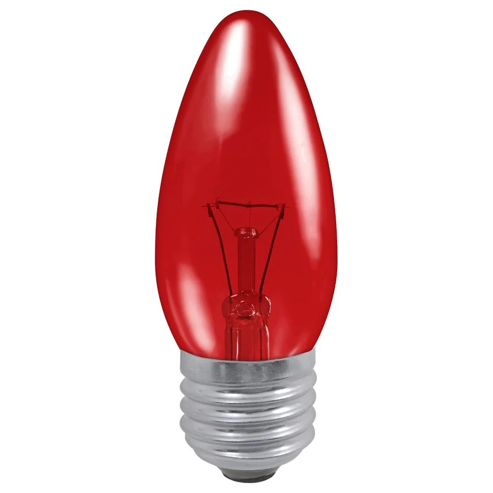 Fireglow Candle 40W Red ES-E27