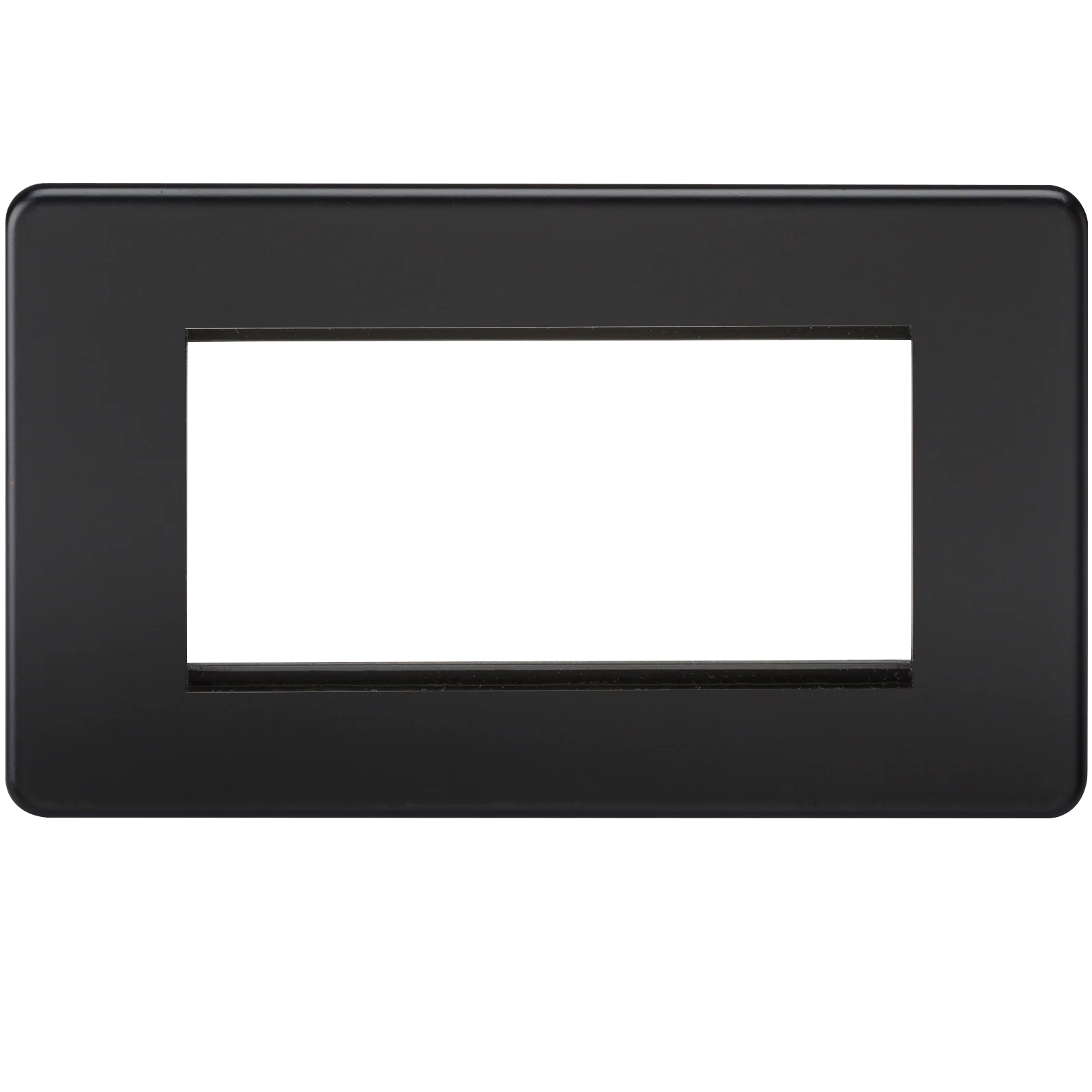 Screwless 4G Modular Faceplate – Matt Black