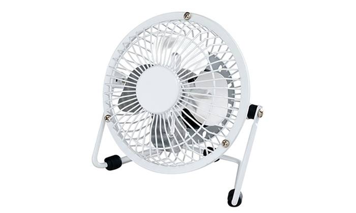 Portable 4″ USB Mini Fan-White