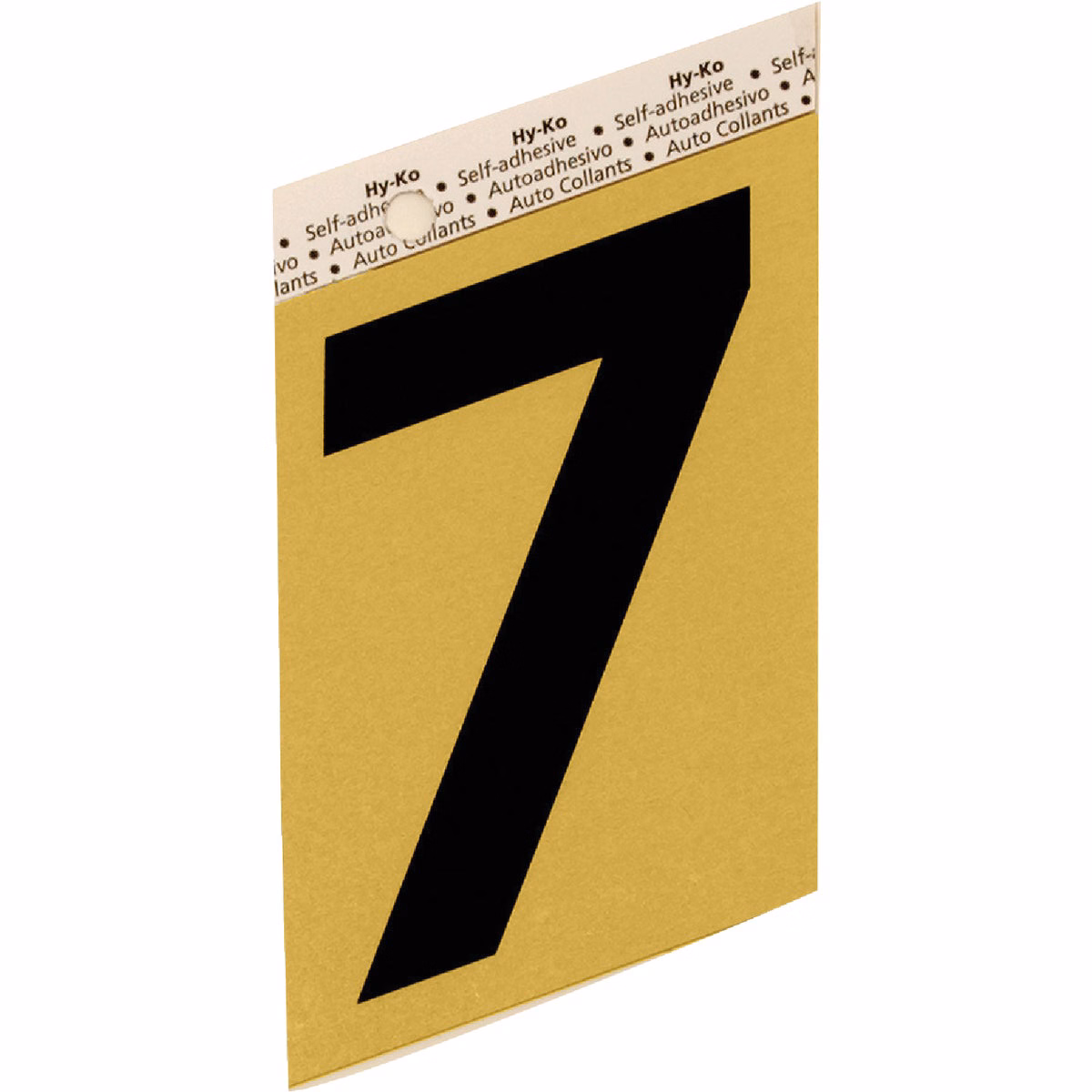 Hy-Ko Aluminum 3-1/2 In. Non-Reflective Adhesive Number Seven