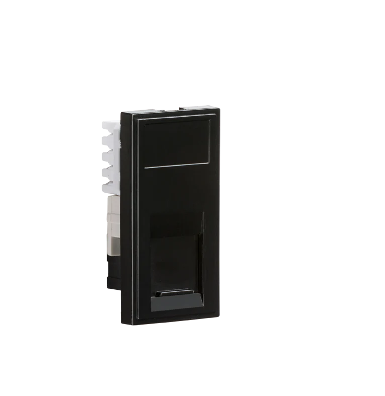 UTP CAT6 RJ45 Outlet Data Module – Black