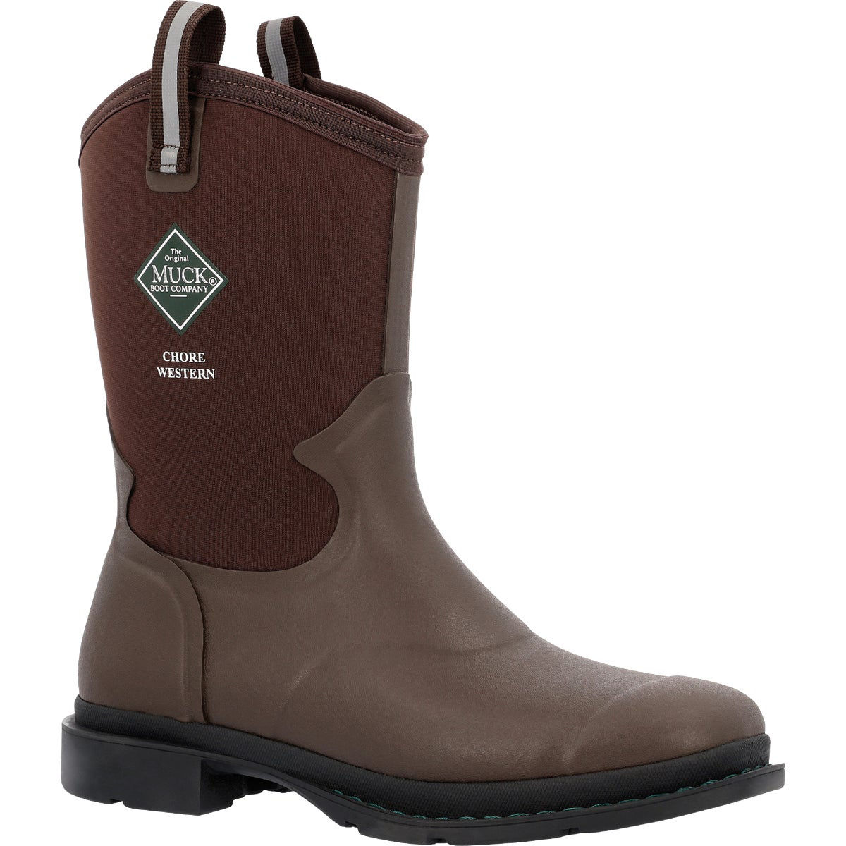 The Muck Boot Company Men's 13 Dark Brown Chore Western Mid Boot