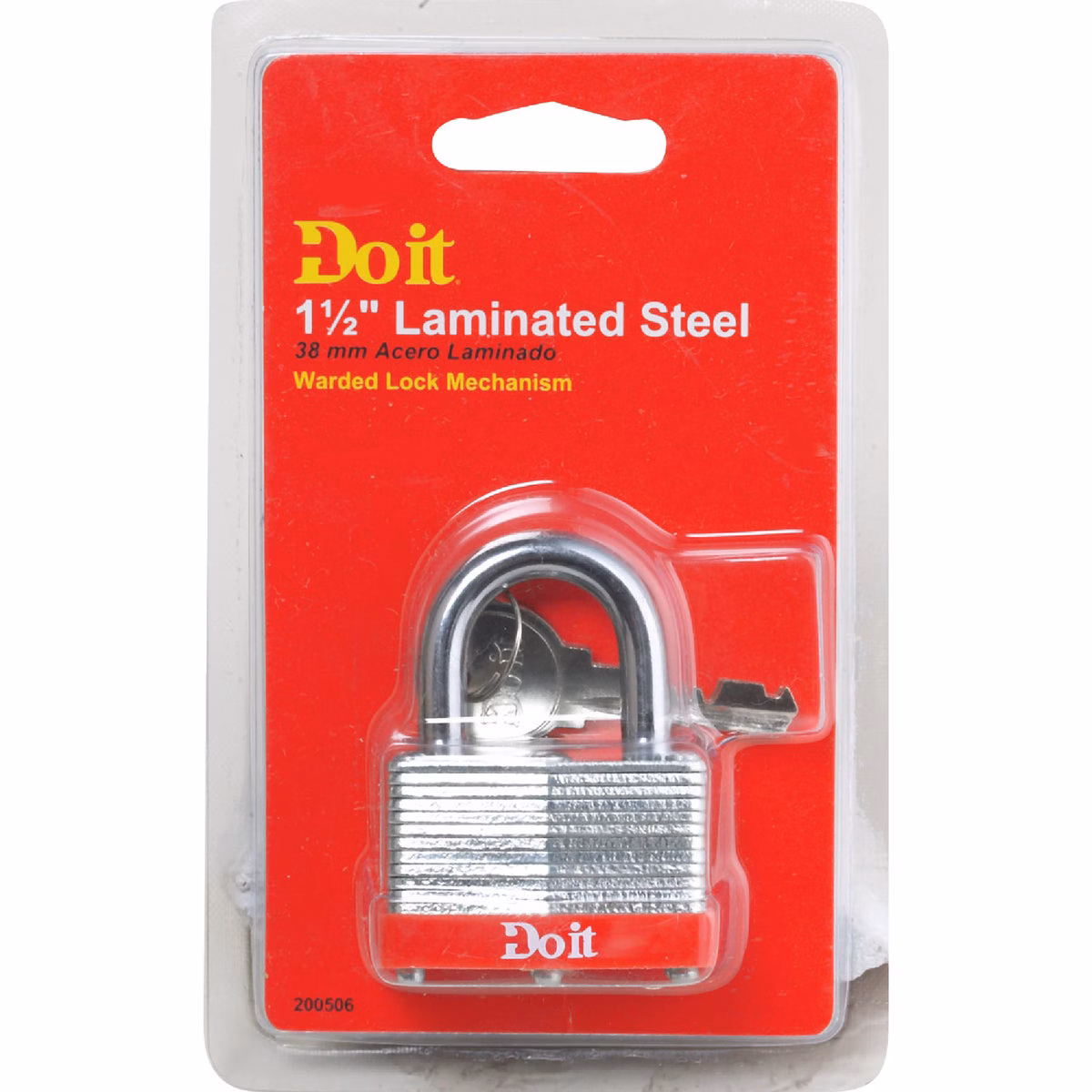 Do it 1-1/2 In. W Warded Steel Padlock