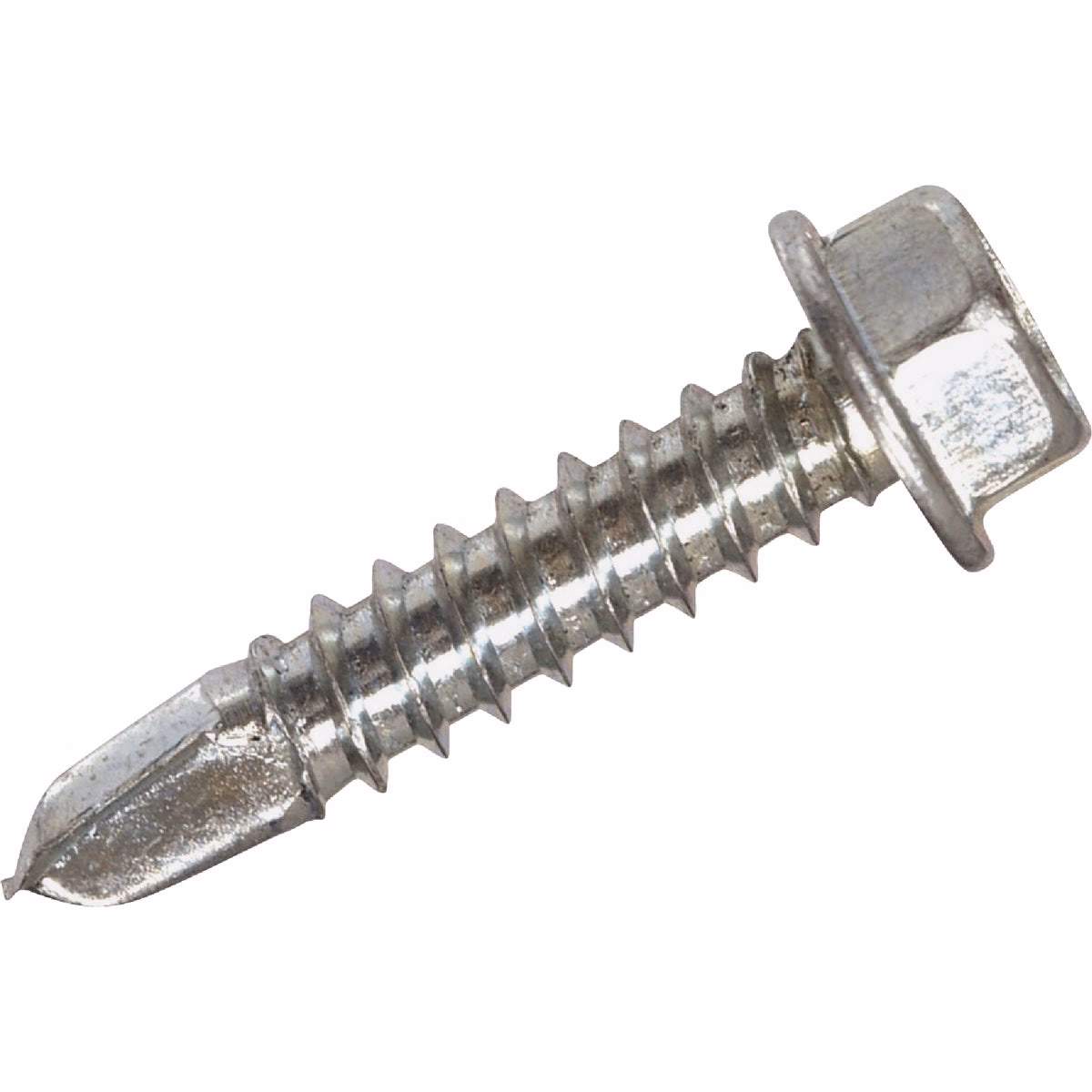 Hillman #10 – 16 x 2 In. Hex Washer Head Self-Drilling Sheet Metal Screw (100-Count)