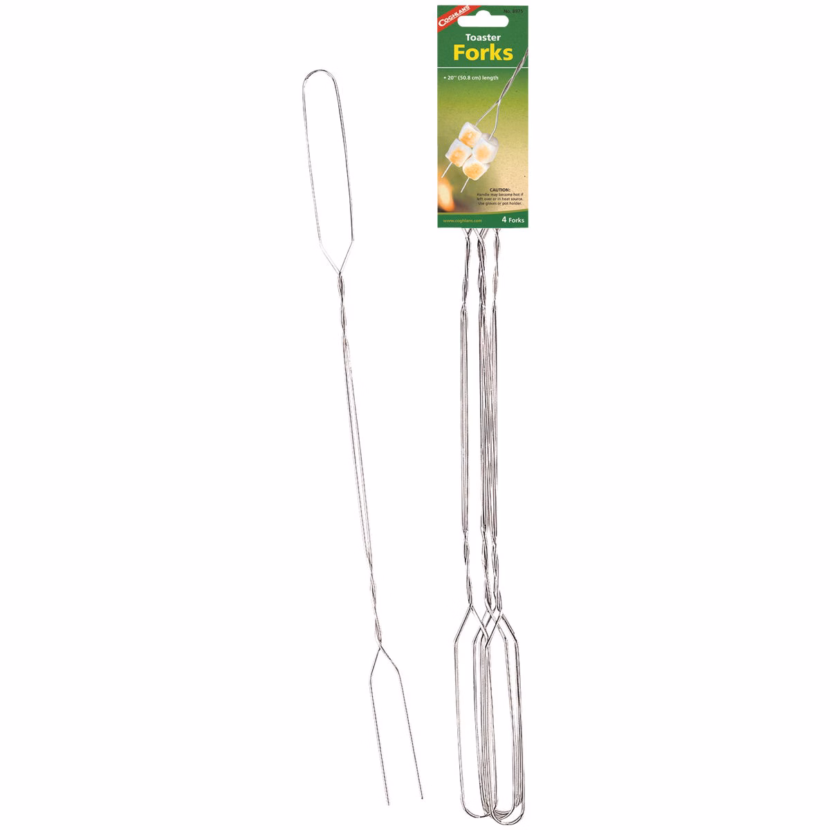 Coghlans 20 In. Nickel-Plated Wire Hot Dog Fork (4-Pack)