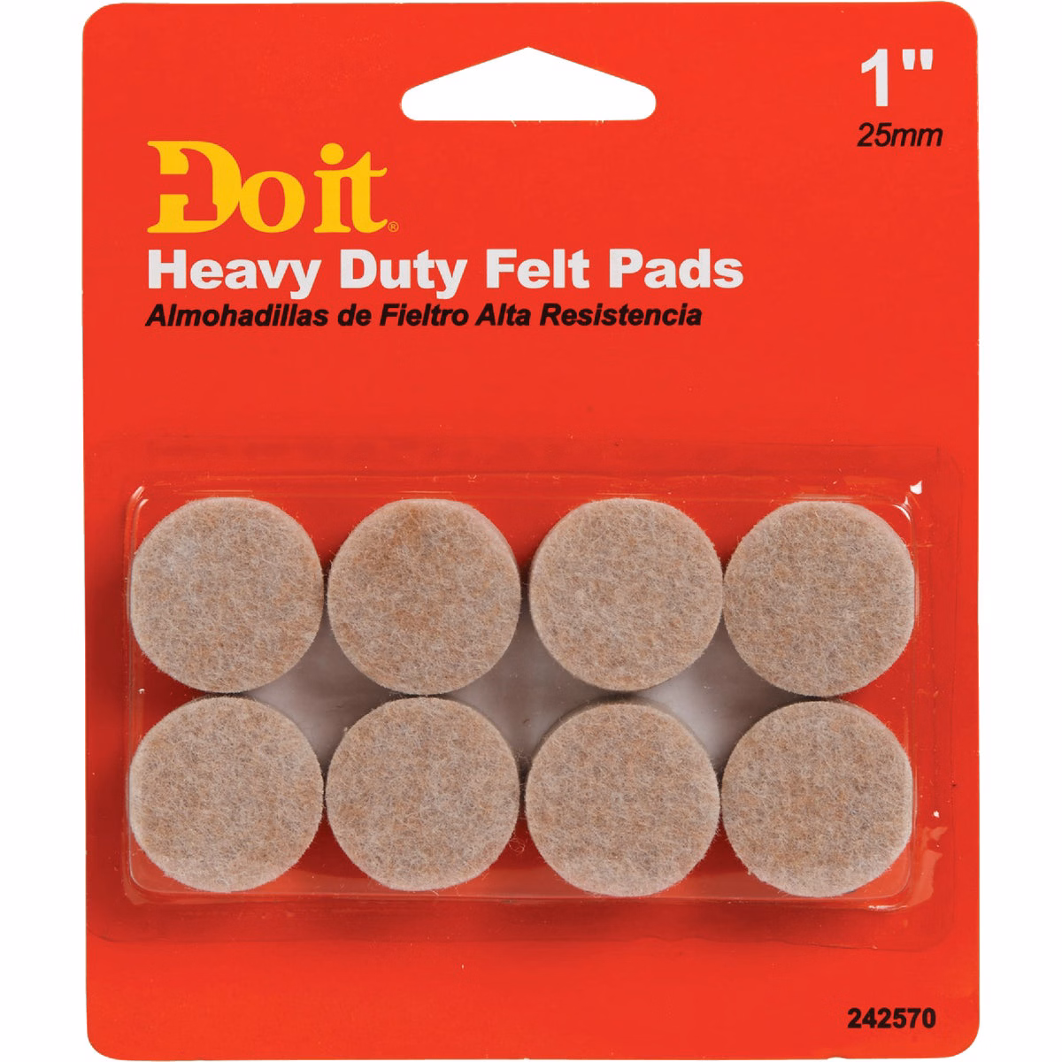 Do it Round Leveling 1 In. dia Self Adhesive Furniture Glide (8-Pack)
