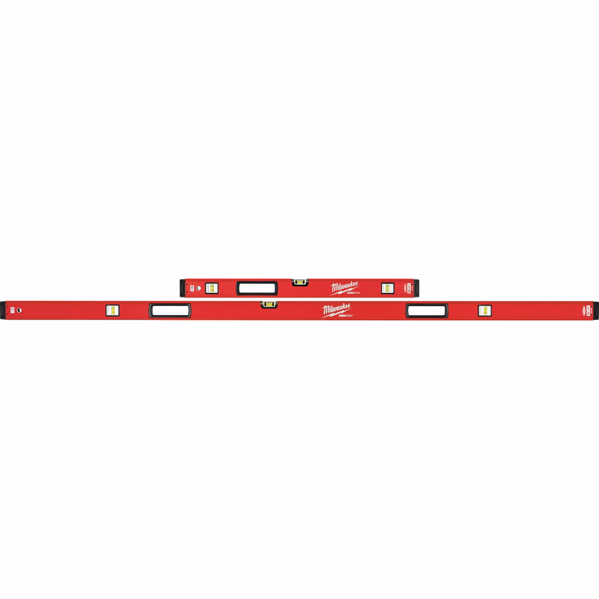 Milwaukee Redstick 78 In. and 32 In. Aluminum Magnetic Box Level Set