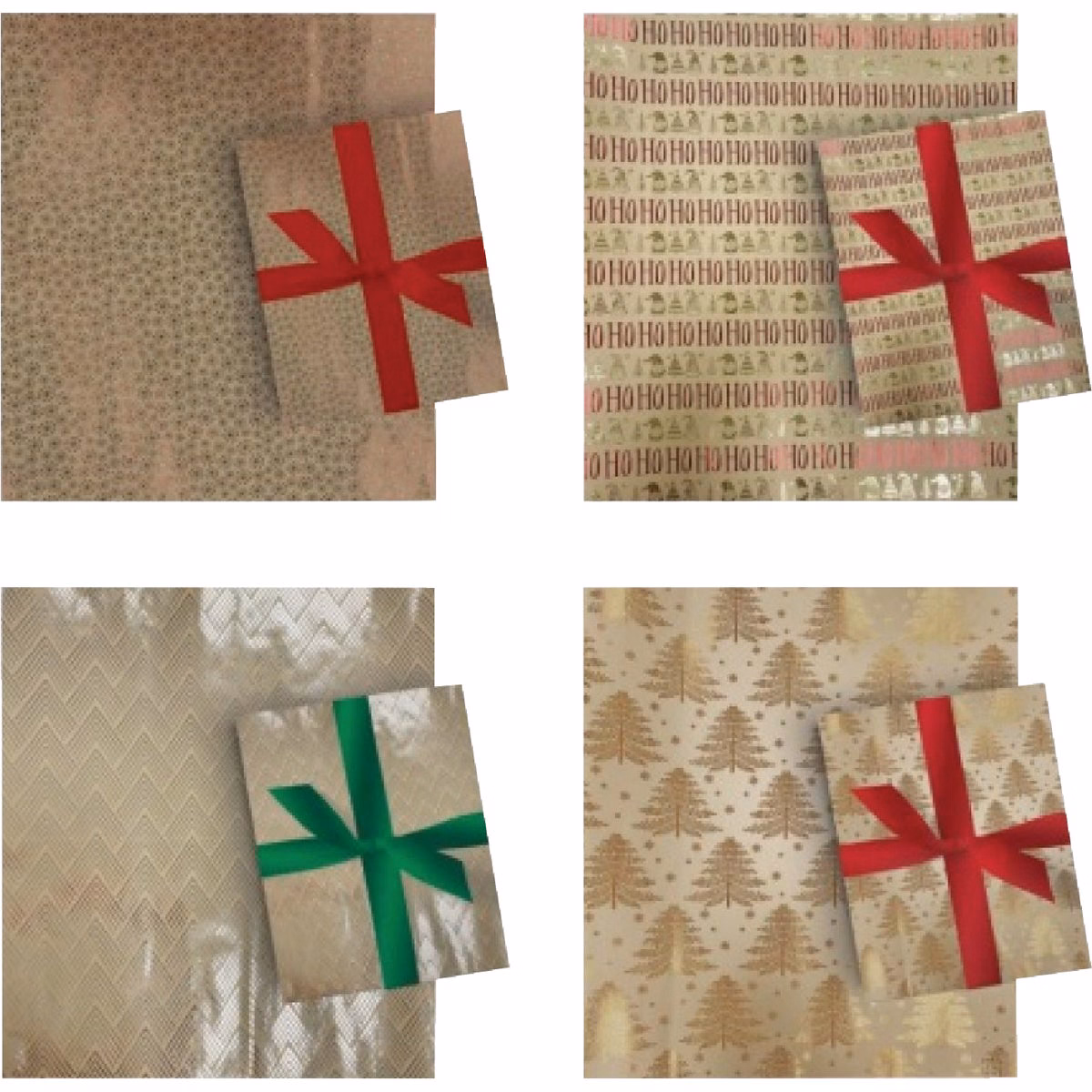 Paper Images 30 In. Hot Stamp Kraft Paper Gift Wrapping Paper