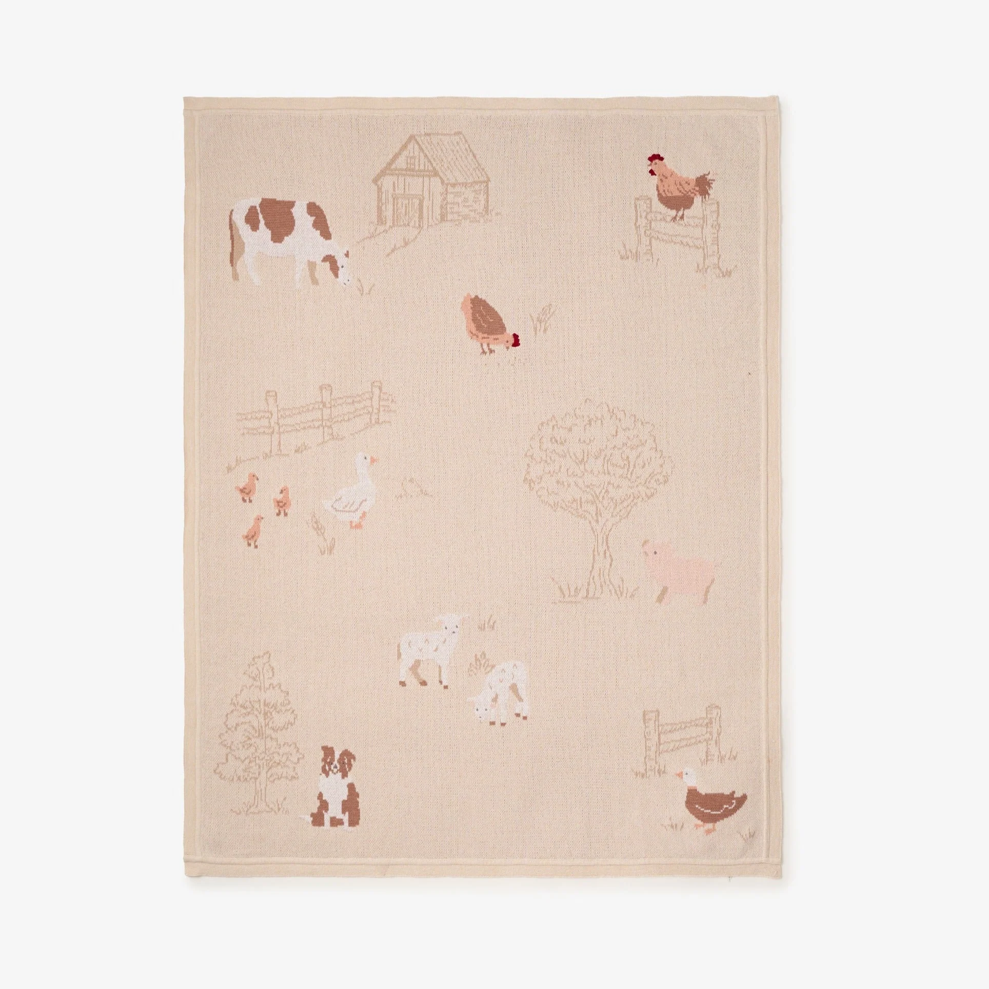 PETITE FARMSTEAD KNIT BLANKET