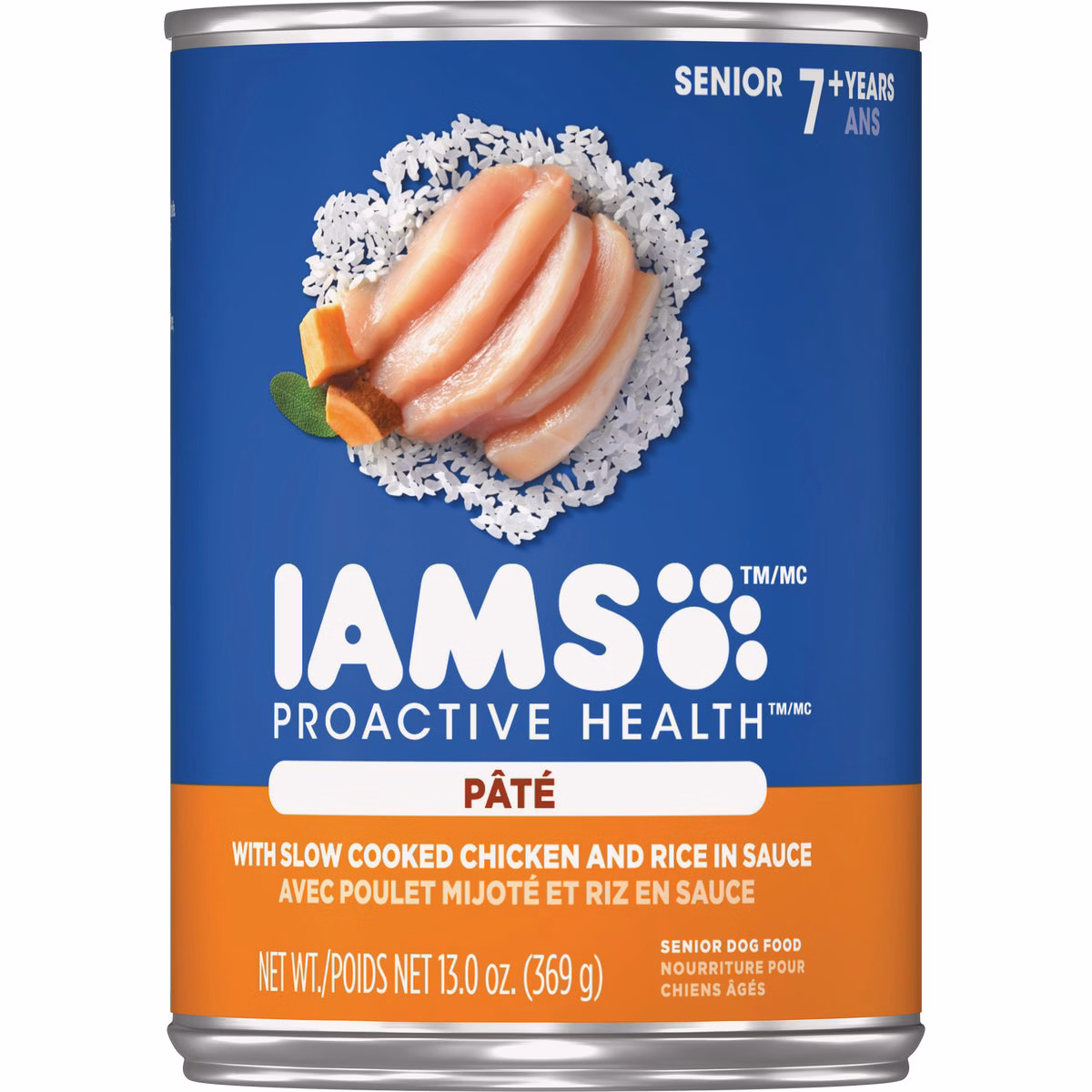 IAMS Proactive Health Chicken & Rice Pate Senior Dog Food, 13 Oz.