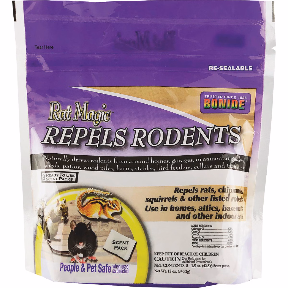 Bonide Rat Magic Granular Rodent Repellent Scent Packs (8-Pack)