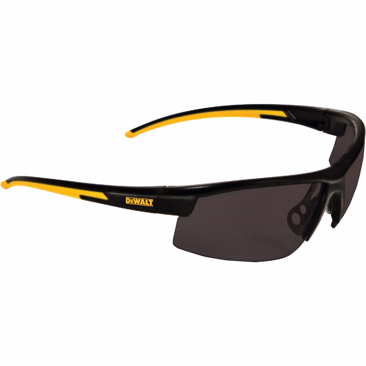 DEWALT Polarized Black/Yellow Frame Safety Glasses with Smoke Lenses