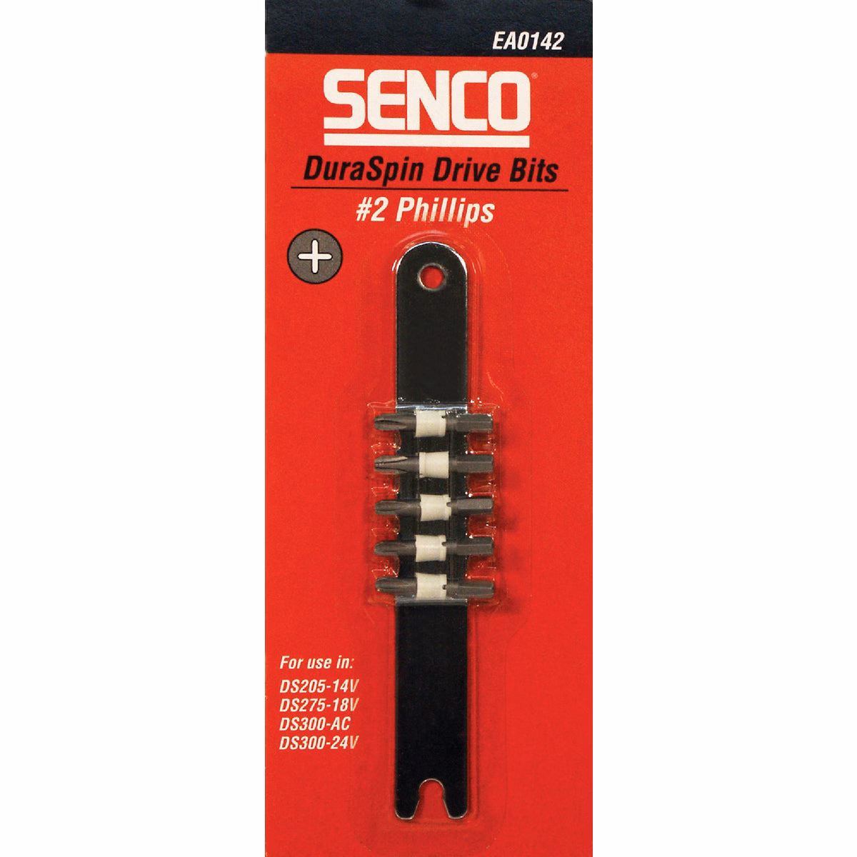 Senco DuraSpin #2 Phillips, DS205-14V, DS275-18V, DS300-AC, DS300-24V Replacement Insert Screwdriver Bit (5-Pack)