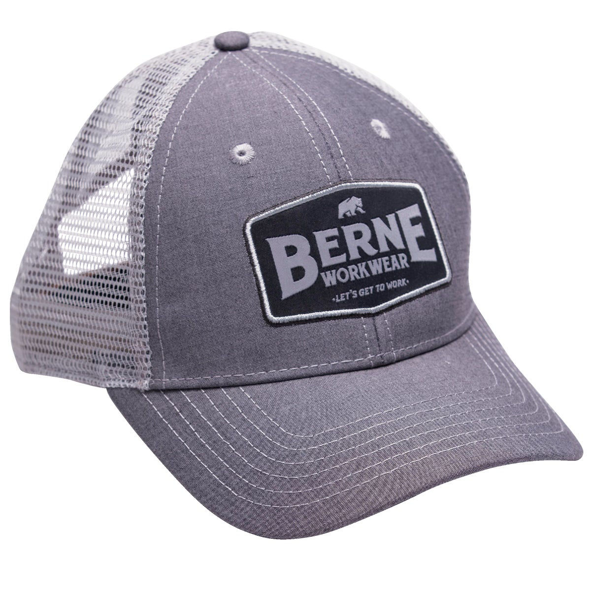 Berne Graphite Logo Trucker Cap