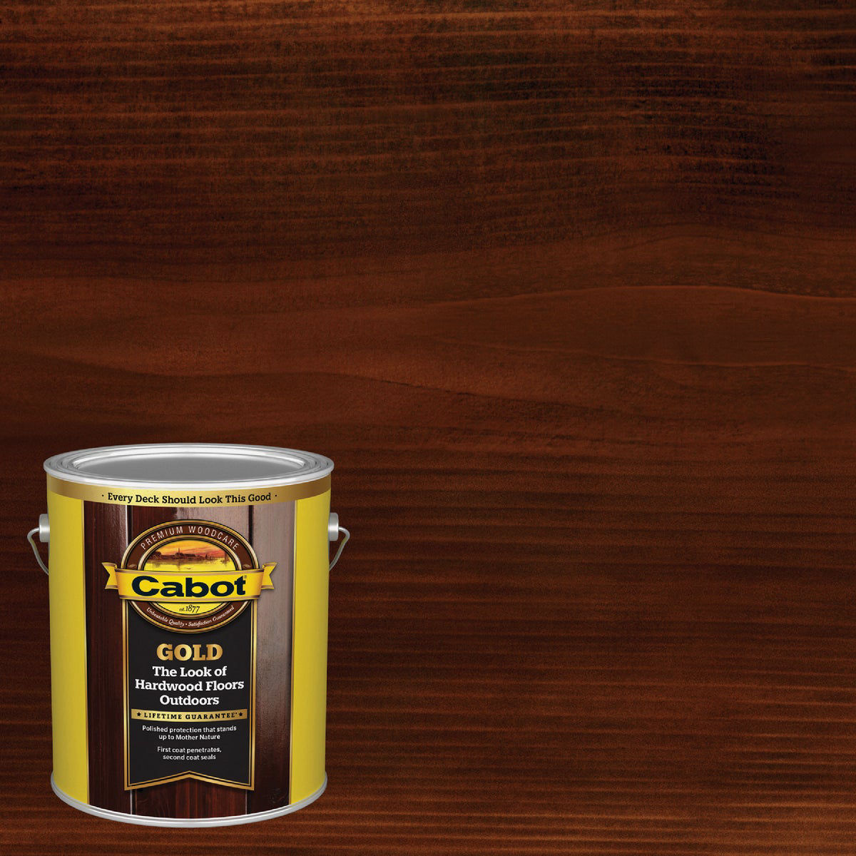 Cabot Gold Exterior Stain, 3473 Moonlit Mahogany, 1 Gal.