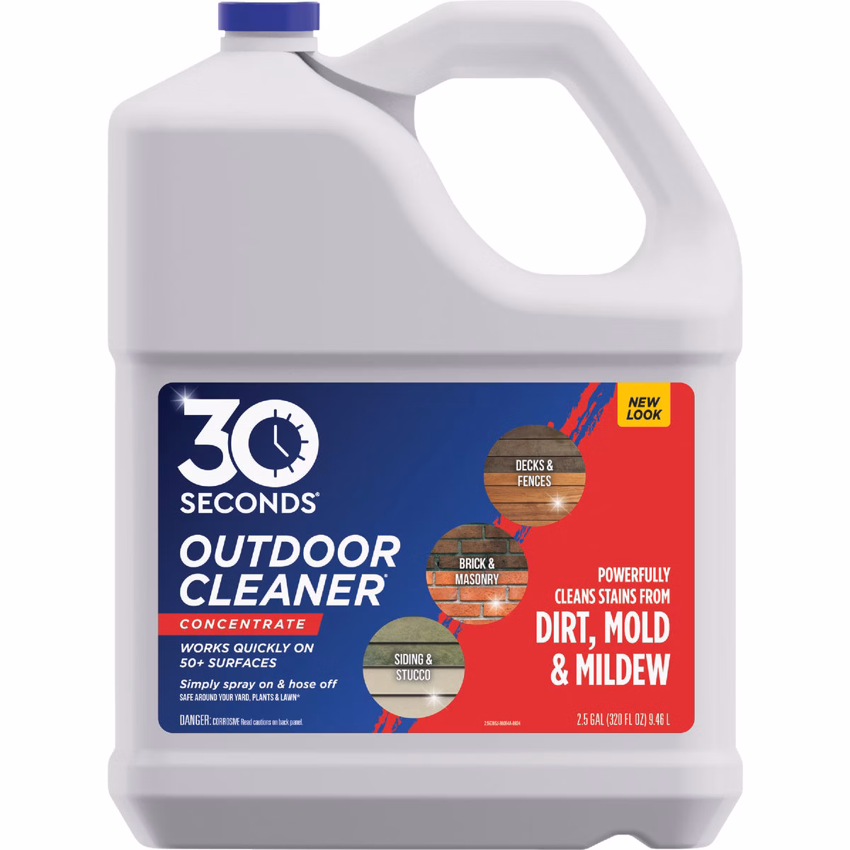 30 seconds Outdoor Cleaner 2.5 Gal. Concentrate Algae, Mold & Mildew Stain Remover