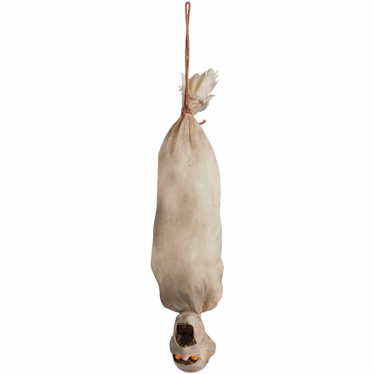 55 In. Hanging & Shaking Wrapped Victim Halloween Decoration