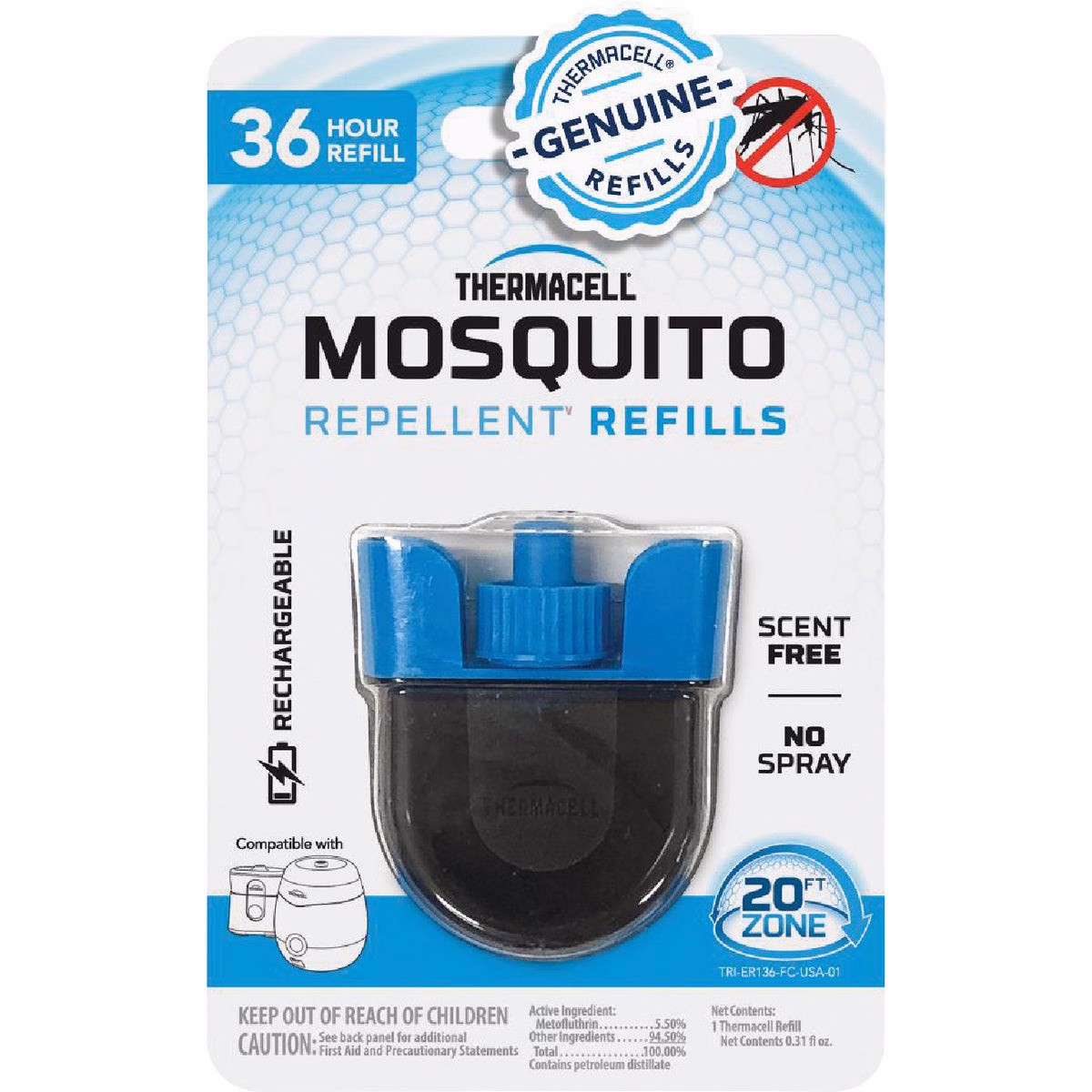 Thermacell 36 Hr. Rechargeable Mosquito Repellent Refill